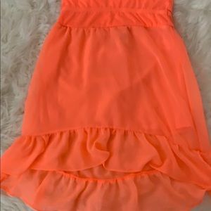 Neon Orange Flowy Skiry